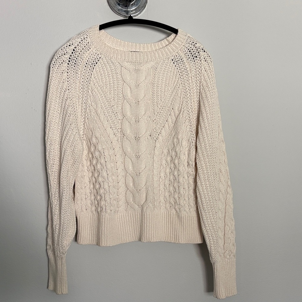 Banana Republic Cable Knit Crewneck Sweater